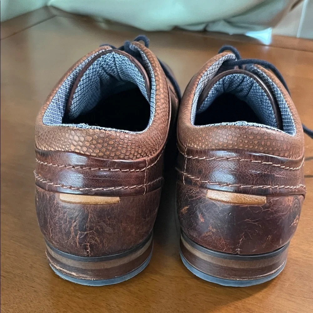 Bull Boxer Hand Crafted  Brown Leather Oxfords